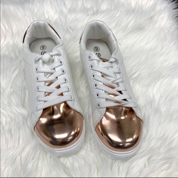 Rose Gold Sneakers - Picture 3 of 3